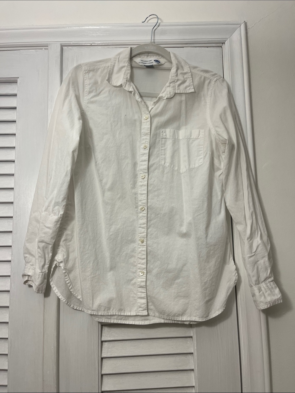 Classic White Cotton Button-Down Shirt - Old Navy